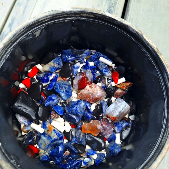 6 Polished assorted Rocks or Stones * Tarot Or Oracle card Included. - Picture 14 of 16